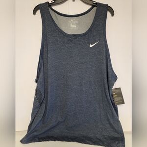 New Men's Nike Blue Sleeveless Tank Top XXL